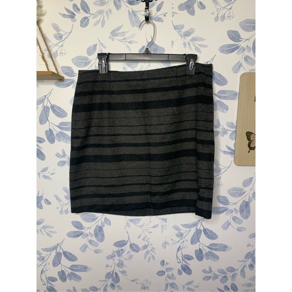 Banana Republic Striped Wool Pencil Skirt Size 10